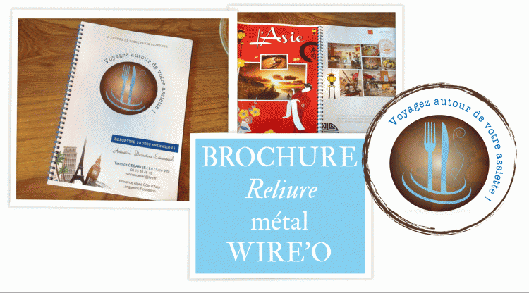 BROCHURE RELIURE METAL WIRE'O chez its arts graphiques